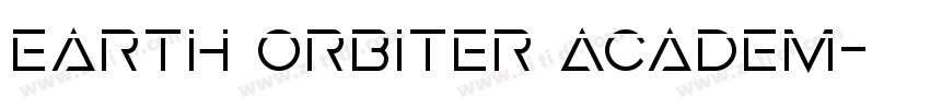Earth Orbiter Academ字体转换